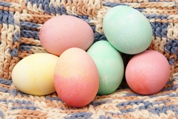 Colored Eggs on Crochet