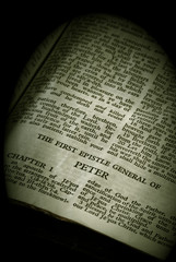 Fototapeta premium general epistle of peter in the new testament finished in sepia
