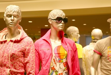 Fototapeta premium modern silver mannequins 