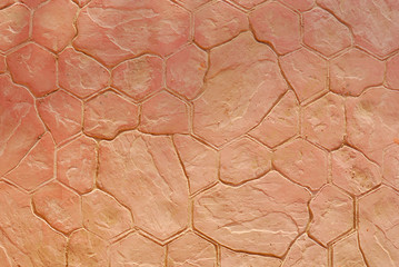 Orange stone flooring background - texture