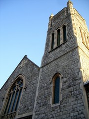 Church and Steeple - Old Stonework