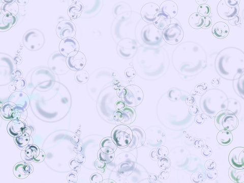 Bubbles background, illustration
