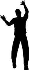 silueta bailando