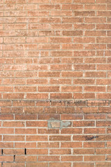 Exterior Brick Wall of an Abandoned Building