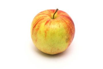 Jonagorette apple on a white background