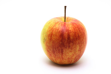 Jonagorette apple on a white background