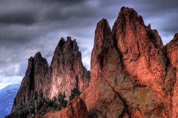Garden Of The Gods Mountains in HDR