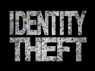 Identity theft with shredded paper