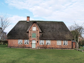 Obraz premium Haus als Museum auf der Insel Amrum
