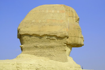 Great Sphinx and little man 