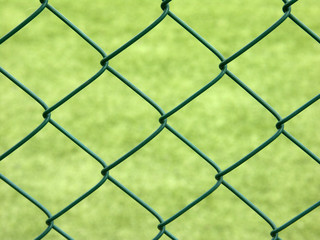 grillage autour stade de football