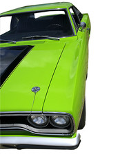 Green Muscle Car