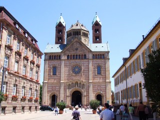Fototapeta premium Speyer Stadtbild mit Dom