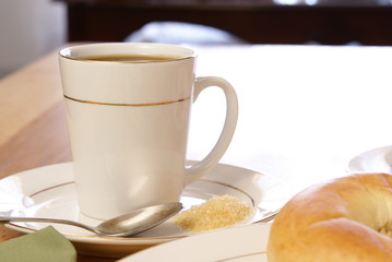 Coffee and Bagel