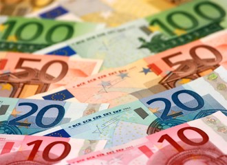 Obraz premium Euro banknotes