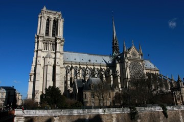 Notre-Dame de Paris Cathedral, side view