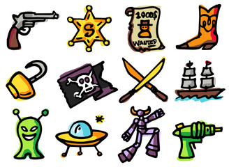 aventure - pirate,western et SF