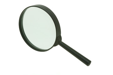 Magnifying glass isolated on white background