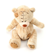 teddy bear on white background