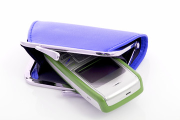 wallet and cellphone