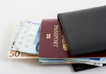 passport and wallet