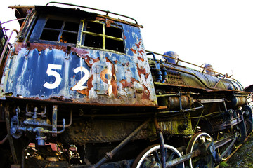 Rusty Old Train Engine