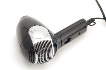 object on white - hair-drier close-up