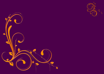 fond avec arabesques