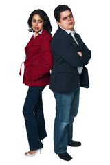 Unhappy married couple