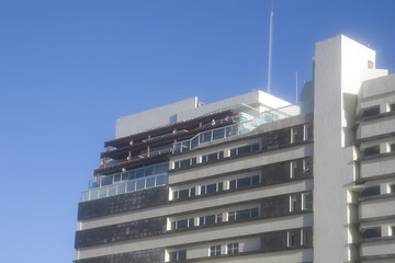 Fototapeta premium White Resort Against Blue Sky