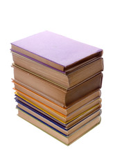 Books tower isolated
