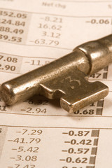 Stock quotes in the newspaper tell of financial success