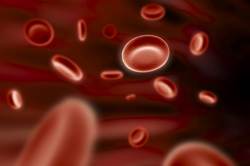 blood cells streaming through your veins