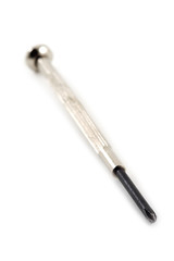 Precision screwdriver on white. Shallow DOF.