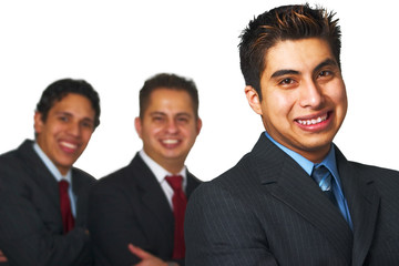 Business men in black suites