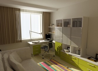 3d render of a modern interior.exclusive design