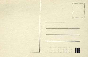 Blank vintage postcard ready for text.