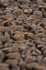 Obraz premium Coffee beans close-up, makes an good background