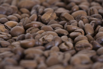 Coffee beans close-up, makes an good background