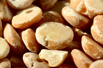 yellow pea grains as background macro shot