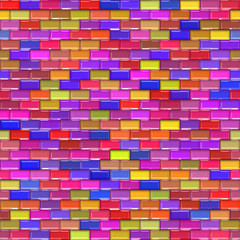 Colorful tile  wall