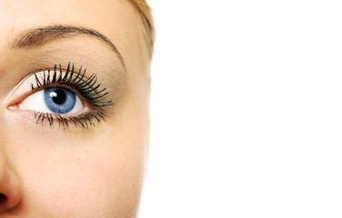 Close view of woman eye (shallow DOF)