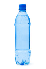 Bottle of water, isolated on white background