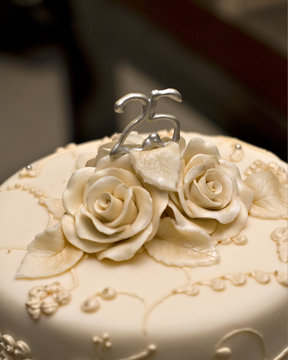 25th Wedding Cake