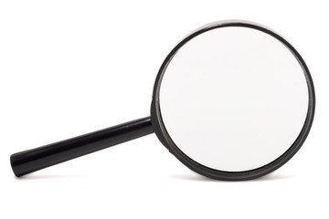 Magnifying glass isolated