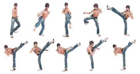 Fight club on a white background