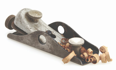 Old Vintage wood workers hand plane for shaving boards