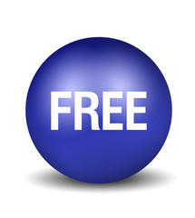 Free Button - blue