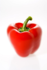 Paprika und weißer Hintergrund