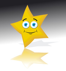 Just a star with reflection